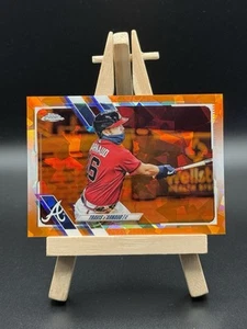 2021 Topps Chrome Sapphire Edition Travis d'Arnaud #101 ORANGE SAPPHIRE 25/25!! - Picture 1 of 2