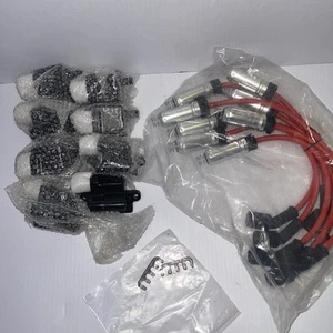 8X Square Ignition Coils & Wire Set For Chevy GMC LS3 4.8 5.3 6.0 8.1L UF271 - Bild 1 von 7
