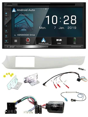 Kenwood DAB TMC USB 2DIN Lenkrad Bluetooth Navigation für Alfa Giulietta 10-14 9 - Bild 1 von 4