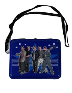 NSYNC Blech Brotdose * RAR blau mit Riemen Vintage 1990er Y2K Dose NEU mit Etikett - Bild 1 von 7