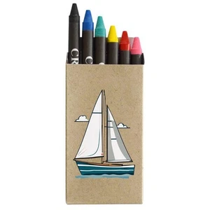 'Sailboat On The Water' Coloured Crayon Set (CY00026159) - Picture 1 of 5