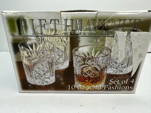 Set 4 Fifth Avenue Crystal Wellington Old Fashioned Tumblers ~ NEW - Picture 1 of 3