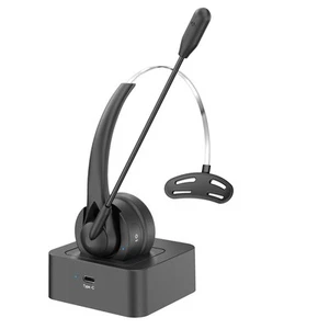 Cuffia sopra L'Orecchio BT 5.4 Cuffia per Call Center con Microfono Antiru5970 - Photo 1/1