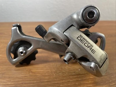 Vintage Shimano Deore RD-MT60 Rear Derailleur LONG Cage SIS Touring Mountain B7 - Image 1 of 4