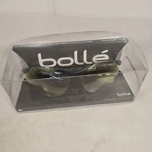 Bollé Saftey Glasses 40046 Contour Yellow Tint Semi-Rimless Nylon Frame - Picture 1 of 15