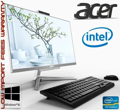 New 21.5'' Acer Aspire C22 All-in-One PC, Intel 2.1GB, 8GB DDR4, HDD 1TB - Image 1 of 4