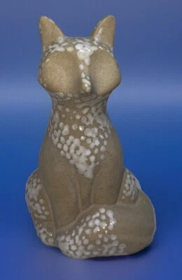 Jarrón Anthropologie 6” Woodland Bud maceta zorro gres caprichoso Foto 1 de 4