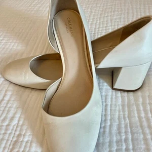Cole Haan Off White Pumps mit Blockabsatz - Bild 1 von 8