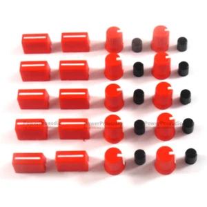 10CS Rotary Knob+10 PCS Fader Cap For Rane Mixer TTM 57 61 62 64 68 (Red) - Picture 1 of 4