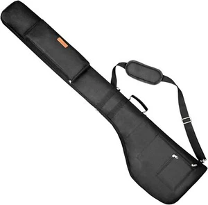 Golf Carry Bag Lightweight Foldable Travel Case Black - Picture 1 of 8