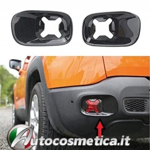 Cover adesive cornici retronebbia abs carbon paraurti per Jeep Renegade 2014-- - Afbeelding 1 van 1