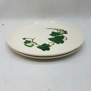 METLOX PoppyTrail California Ivy Dinner Plates 10 3/8” Hand Painted Set Of 2 - Picture 1 of 3
