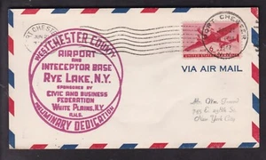AIRPORT & INTECEPTOR BASE DEDICATION, RYE LAKE, N.Y., 1942 - Picture 1 of 1