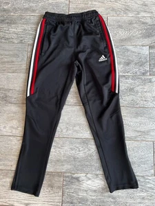 Adidas Sweatpants Medium Climacool Track Pants Pockets Zipper Ankles Boys - Picture 1 of 9