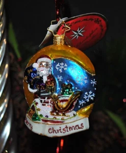 NUEVO Christopher RADKO 2024 Luna Media Luna Navidad Gema Adorno 1021402 Polonia - Imagen 1 de 6