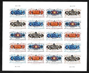 #5763-5766  Art of the Skateboard -2023 (forever)  - MNH Sheet of 20 - Picture 1 of 2