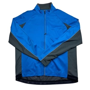 Novara Men's Cycling Full Zip Softshell Jacket Size XL Blue Pockets - Picture 1 of 14