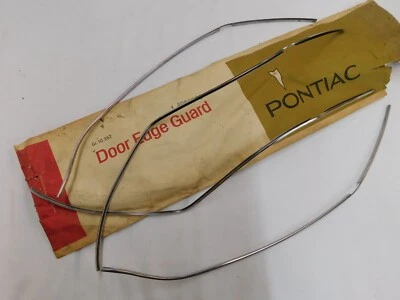 NOS OEM GM 1971 1975 Pontiac Bonneville Catalina 4 Door Edge Guards 1972 1973 - Image 1 of 4