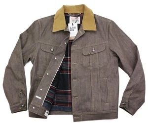 Lee 101 Storm Rider Jacket 101-LJ Japanese Selvedge Denim Made in Italy Brown - Picture 1 of 24