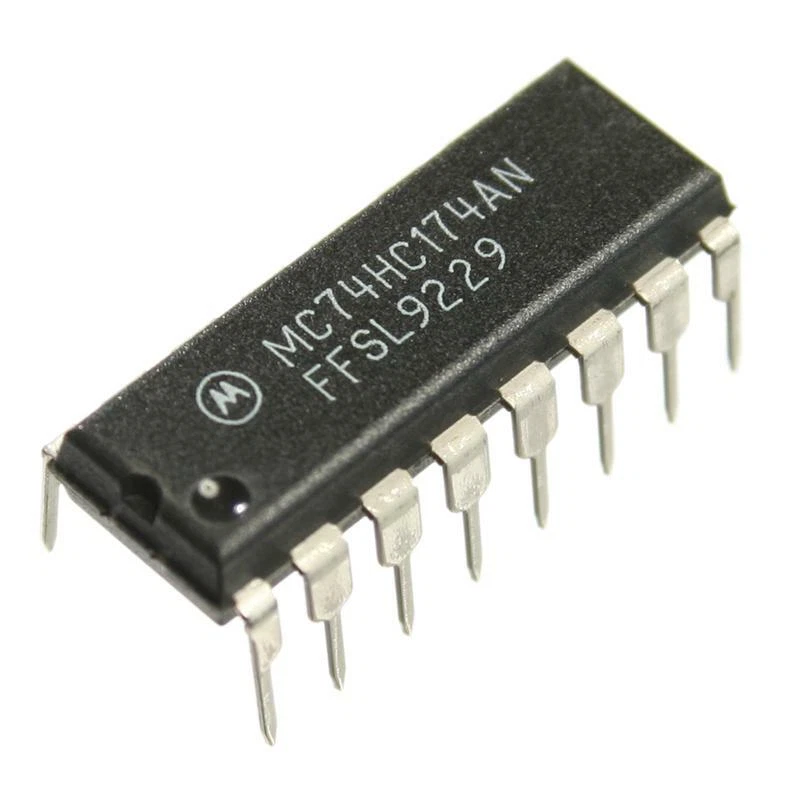 5 x MC74HC174AN D-Register 6-Bit nicht invertierend von Motorola DIP16 - Bild 1 von 1