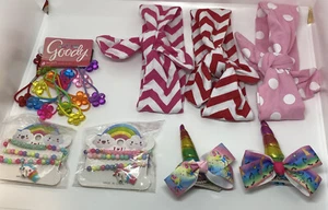 Lote de pulseras de lazo de unicornio para niñas boutique lazos para el cabello nuevas - Imagen 1 de 7