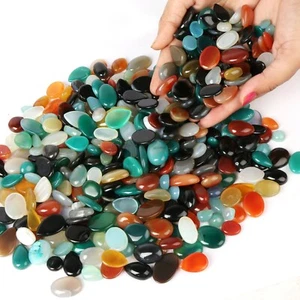 AA + Mehrfarbiger Onyx Druzy Achat Geode Mix Cabochon Lose Edelstein Posten Großhandel - Bild 1 von 25