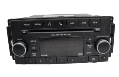 2008 -2017 Jeep Wrangler  Radio OEM CD player Sirius XM U Connect OEM RES W/VIN# - Image 1 of 2