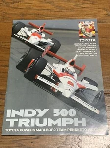Toyota 2003 Indy 500 Triumph Booklet - Picture 1 of 6