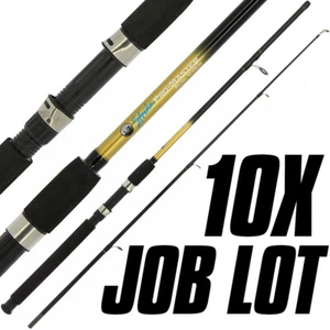 Wholesale Job Lot 10X Pike Spinning Fishing Starter Rod 6ft 2pc Perch Trout Bass - Picture 1 of 6