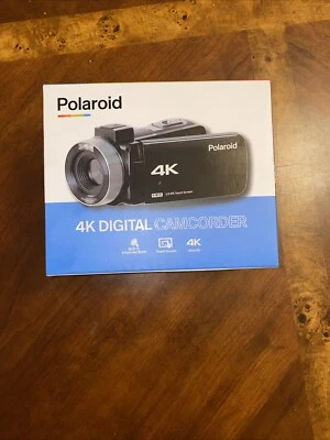 Polaroid 4K 18X Zoom Touch Screen Wi-Fi Camcorder - Black - Image 1 of 4