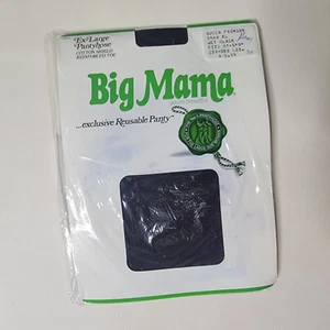 Big Mama Panty Damen Übergröße XL tiefschwarz Vintage wiederverwendbar Nylon - 5488 - Bild 1 von 3