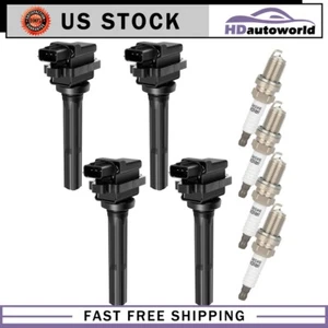 4x Ignition Coil & Iridium Spark Plug For 2004-2007 Suzuki Aerio 2.3L L4 - Picture 1 of 11
