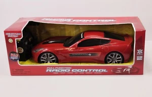 Radiocomando radiocomandato Corvette Stingray rosso auto plastica 27/49 MHz nuovo con scatola - Foto 1 di 7