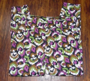 Pantalones Bandolino Amy para mujer multicolor floral de lujo súper elásticos talla 16 - Imagen 1 de 9