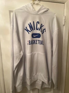 NY KNICKS NBA Authentics DR-FIT NIKE White Basketball Hoodie Size 3XL - Tall NWT - Picture 1 of 4
