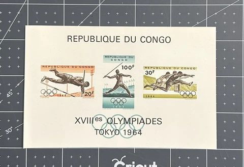 Congo 1964 Miniature Sheet Olympic Games MNH 497a Cover