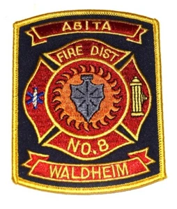 ABITA WALDHEIM- FIRE DIST No.8 - LOUISIANA Fire Patch EMS Rescue Public Safety - Picture 1 of 1
