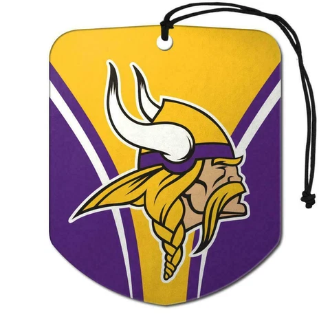 Minnesota Vikings 2 Pack Air Freshener NFL Shield Design Cover