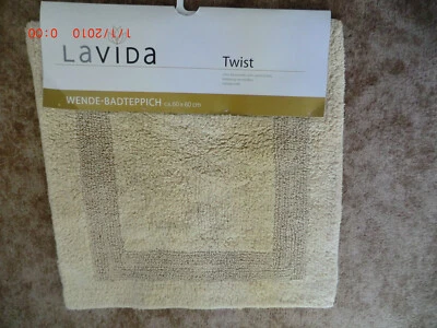 Badteppich / Wendeteppich - 60 x 60 cm - beige - neu - Bild 1 von 4