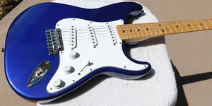 Fender Stratocaster Electric Guitar 1999 Midnight Blue MIM - Picture 1 of 20
