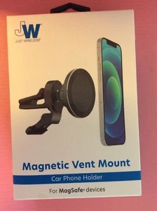 Magnetic Vent Mount Car Phone Holder - Black / Just Wireless - NEW - Picture 1 of 2