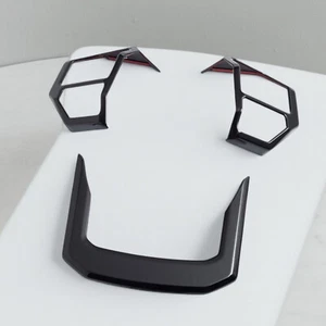For Toyota Land Cruiser Prado 2024-2025 Glossy Black Steering Wheel Trims DecoTU - Picture 1 of 10
