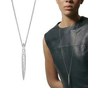 JOHN HARDY Classic Chain Spear Pendant Necklace in Sterling Silver 36-40" - Picture 1 of 4