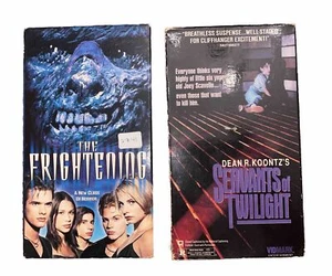 Servants Of Twilight VHS + The Frightening VHS Horror Thriller HTF Tape Lot - Picture 1 of 7