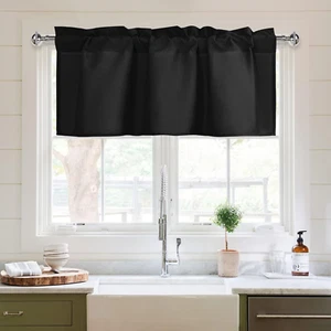 Kitchen Valances Curtains for Windows Living Room Bedroom Bathroom Toppers Farmh - Picture 1 of 7