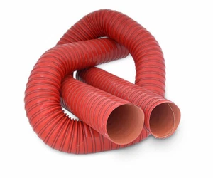 76mm / 3" Silicone 2 Ply Red Air Ducting Flexible Duct Cold & Hot Air - Foto 1 di 4