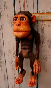 Marionette Monkey - Handmade Original Puppet - Picture 1 of 1