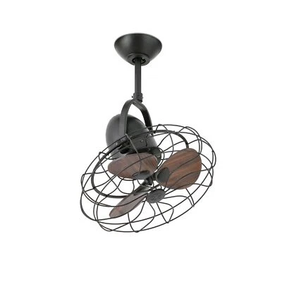Ceiling Fan With Wall Switch Keiki Braun 43 CM Ventilator without Lighting - Image 1 of 4