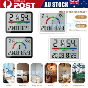 Indoor Thermometer Room Digital Hygrometer Gauge Temperature Humidity Monitor AU - Picture 1 of 19