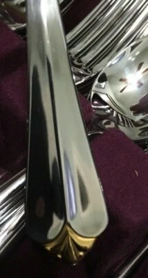 Oneida NEW GOLDEN JUILLIARD Stainless Heirloom Cube Glossy Flatware YOUR CHOICE - Image 1 of 2